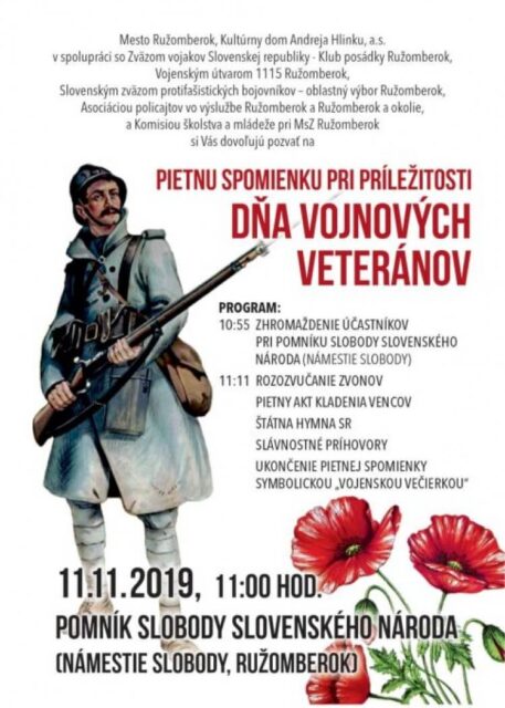 PIETNA SPOMIENKA PRI PRÍLEŽITOSTI DŇA VOJNOVÝCH VETERÁNOV