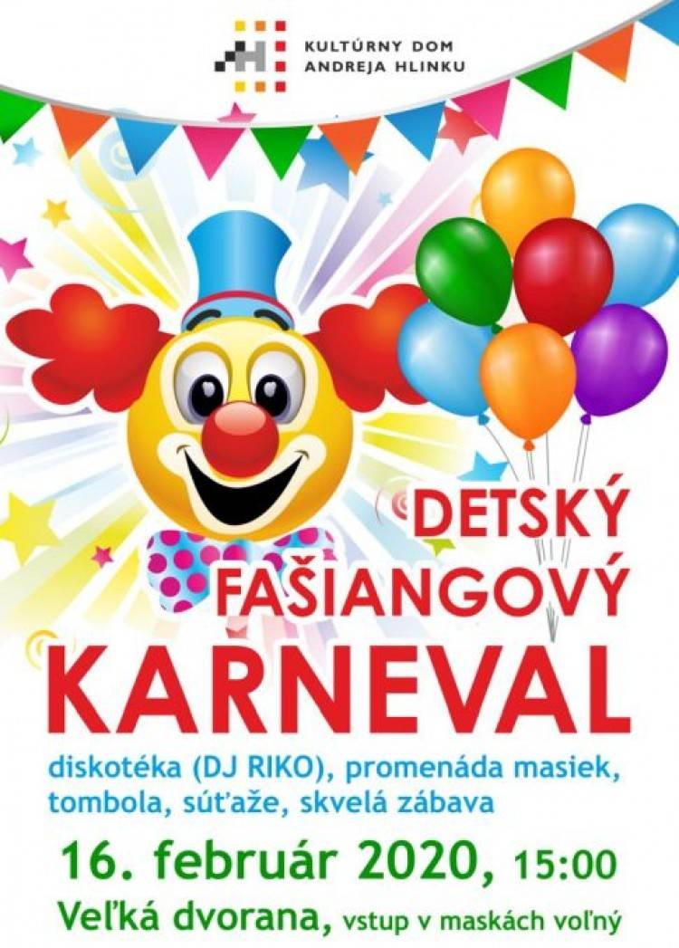 DETSKÝ FAŠIANGOVÝ KARNEVAL